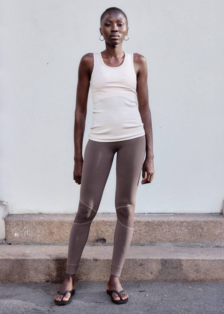 Soft Rib Tank, Pale Rose