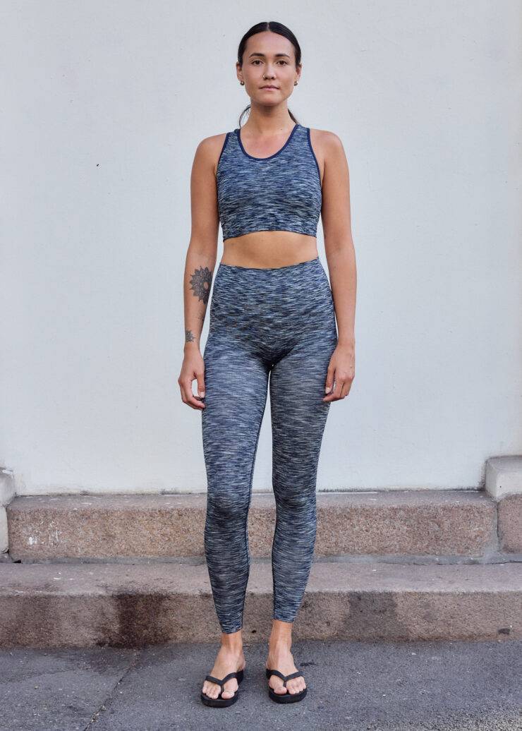 Seamless Sportsbra Mix, Blue Mix