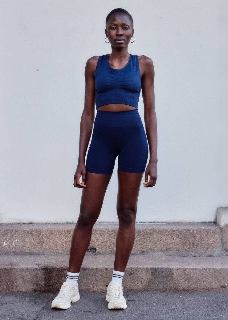 Seamless Sportsbra, Midnight Blue - S