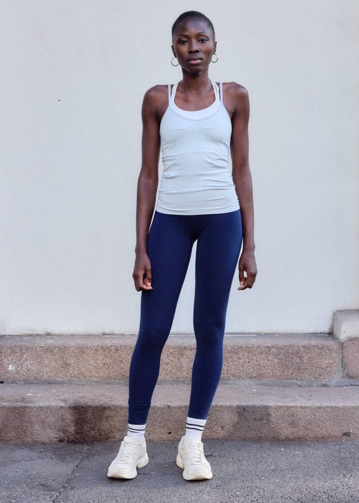 Basic Bandha Singlet, Horizon Blue