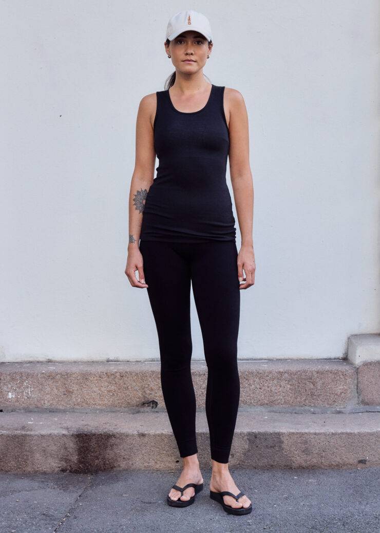 Soft Rib Tank, Beautiful Black