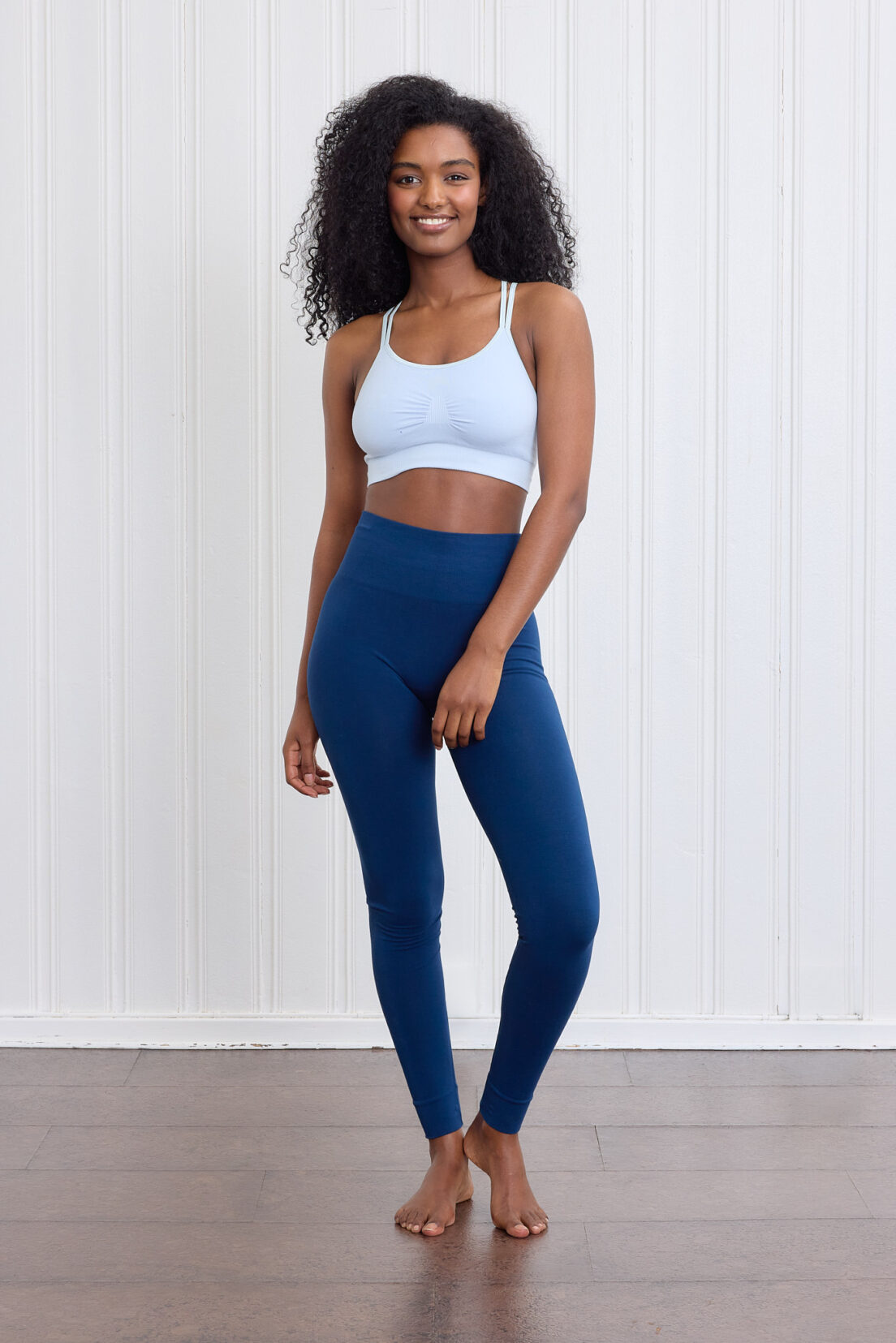 Bamboo Tights Midnight Blue front