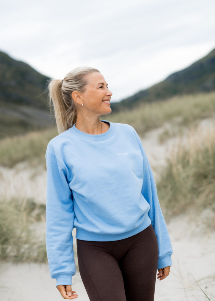 Logo Crewneck, Sky Blue